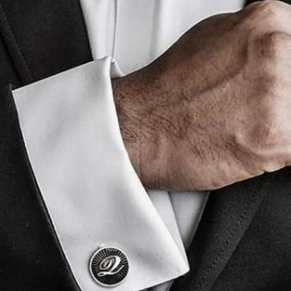 AMITER INITIAL LETTER CUFFLINKS IN GIFT BOX